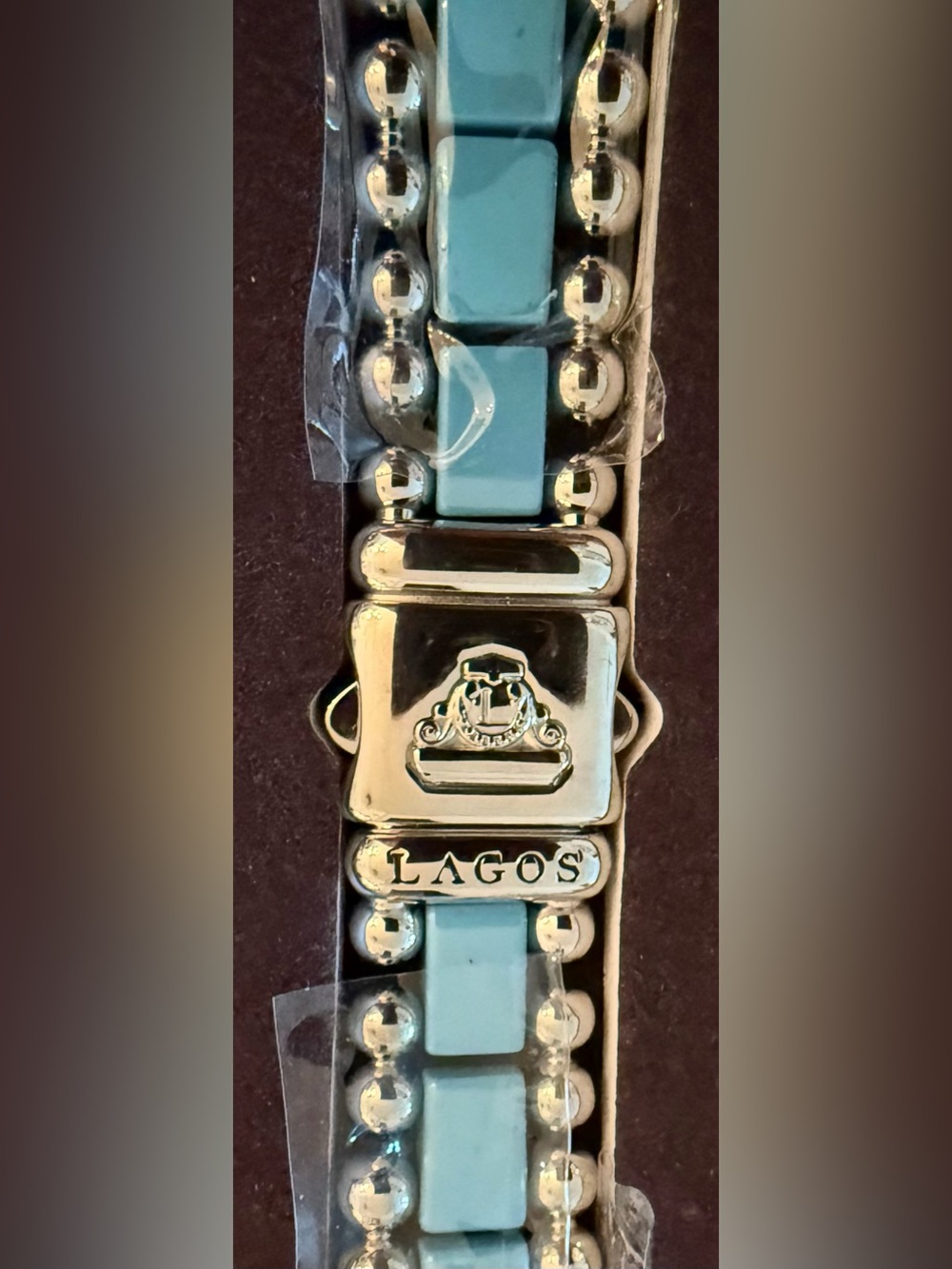 LAGOS Smart Caviar Bracelet For Apple Watch SS & Blue Ceramic. AMAZING PRICE NIB - Picture 3 of 10